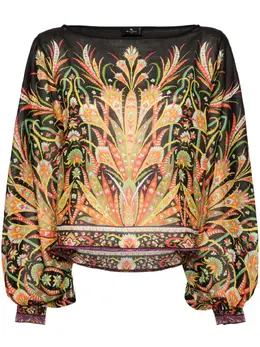 ETRO: Блуза с принтом 