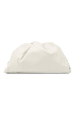 Bottega Veneta: Белый клатч  Pouch