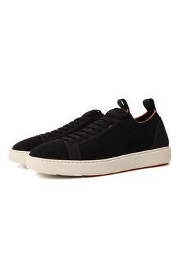 Santoni: Чёрные кеды  Cleanic