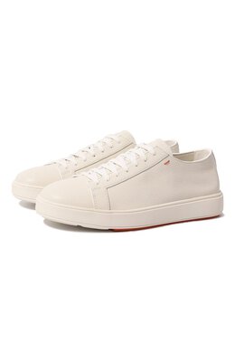 Santoni: Белые кеды  Cleanic