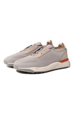 Santoni: Светлые кроссовки 