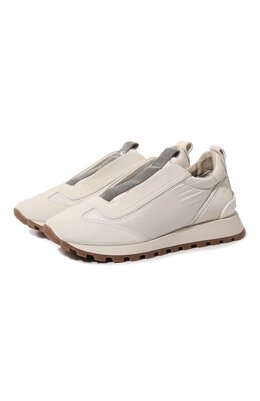 Brunello Cucinelli: Белые кроссовки 