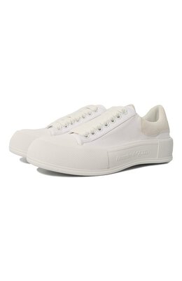 Alexander McQueen: Белые кеды  Deck Plimsoll