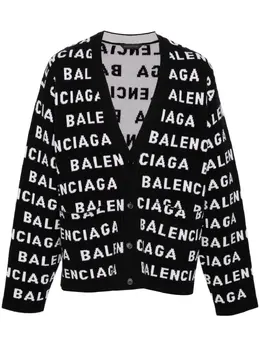 Balenciaga: Кардиган с v-образным вырезом 