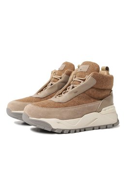 Santoni: Бежевые кроссовки 