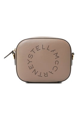 Stella McCartney: Бежевая сумка  Stella Logo mini