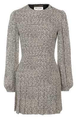 Saint Laurent: Платье из вискозы 