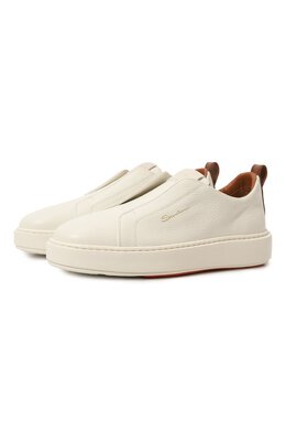 Santoni: Коричневые кеды 