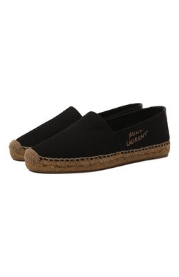 Saint Laurent: Чёрные мокасины  Espadrille