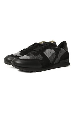 Valentino: Чёрные кроссовки  Rockrunner