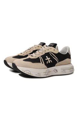 Premiata: Чёрные кроссовки 