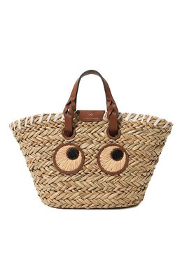 Anya Hindmarch: Бежевая сумка 