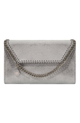 Stella McCartney: Серебристая сумка  Falabella