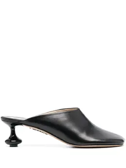 LOEWE: Чёрные сабо  Heel