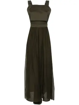 Max Mara: Комбинезон цвета хаки 
