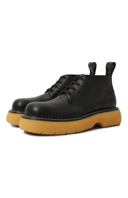 Bottega Veneta: Чёрные ботинки  Bounce