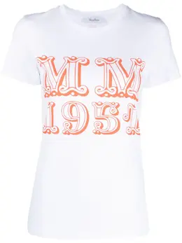 Max Mara: Футболка с принтом 