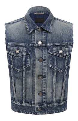 Saint Laurent: Джинсовый жилет 