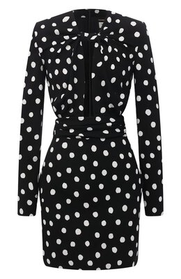 Saint Laurent: Платье из вискозы 