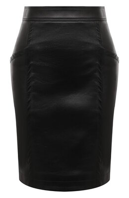 Saint Laurent: Кожаная юбка 