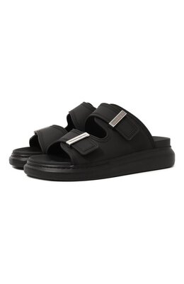 Alexander McQueen: Чёрные шлёпанцы  Hybrid