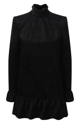 Saint Laurent: Платье с воротником 