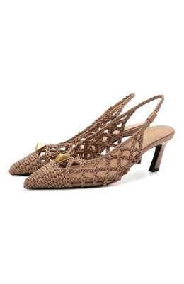 Valentino: Бежевые туфли  Roman Stud