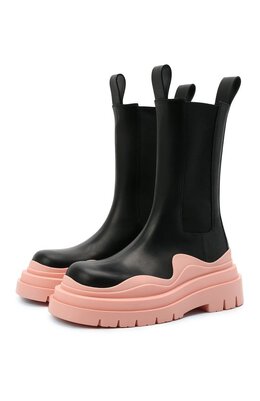 Bottega Veneta: Розовые ботинки  BV Tire