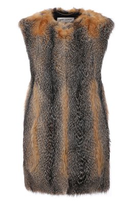 Saint Laurent: Лисий жилет 