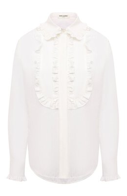 Saint Laurent: Хлопковая блуза 