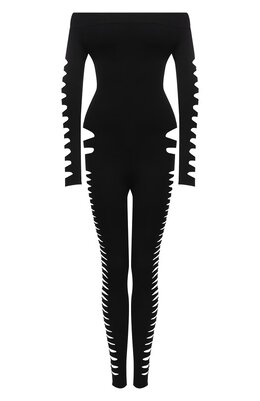 Saint Laurent: Чёрный комбинезон 
