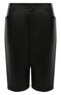 Saint Laurent: Кожаные шорты 