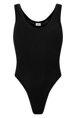 Saint Laurent: Чёрный боди 
