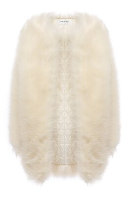 Saint Laurent: Пальто из искусственного меха 