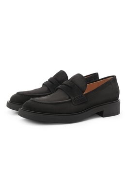 Gianvito Rossi: Чёрные лоферы  Harris