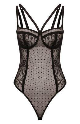 Dolce & Gabbana: Чёрный боди 