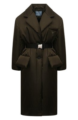 Prada: Тёмный пуховик 