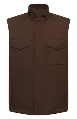 Loro Piana: Коричневый жилет 