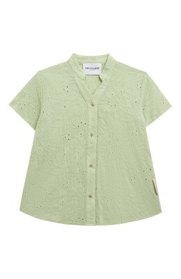 Trussardi junior: Хлопковая блуза 