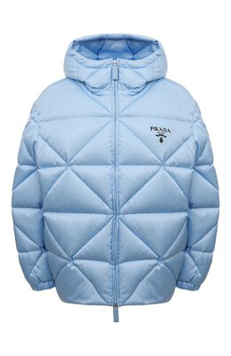 Prada: Голубой пуховик 