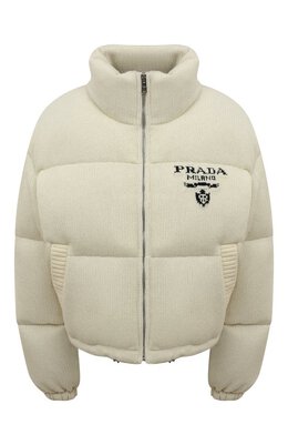 Prada: Пуховик из шерсти 