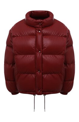 Prada: Кожаный пуховик 
