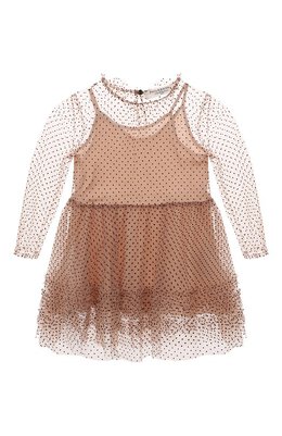 Philosophy di Lorenzo Serafini Kids: Бежевое платье 
