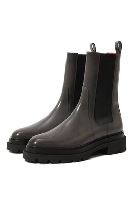 Santoni: Серые ботинки 