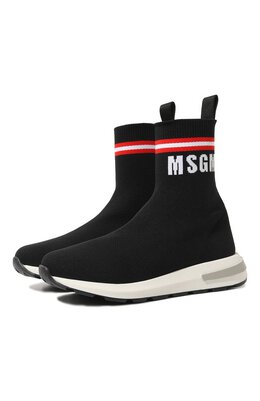 MSGM kids: Чёрные кроссовки 