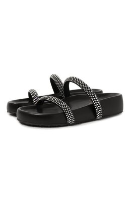 Gianvito Rossi: Чёрные шлёпанцы 