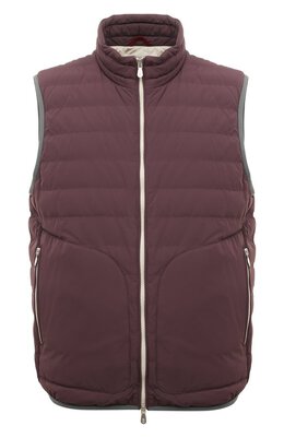 Brunello Cucinelli: Бордовый жилет 