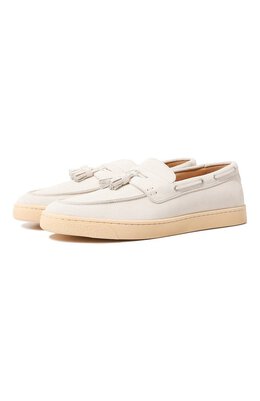 Brunello Cucinelli: Белые мокасины 