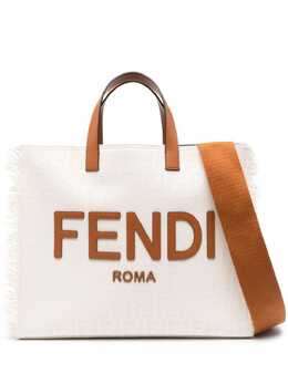 FENDI: Белая сумка-шоппер 