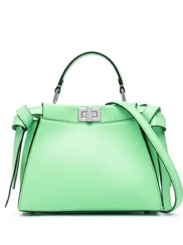 FENDI: Зелёная сумка  Peekaboo